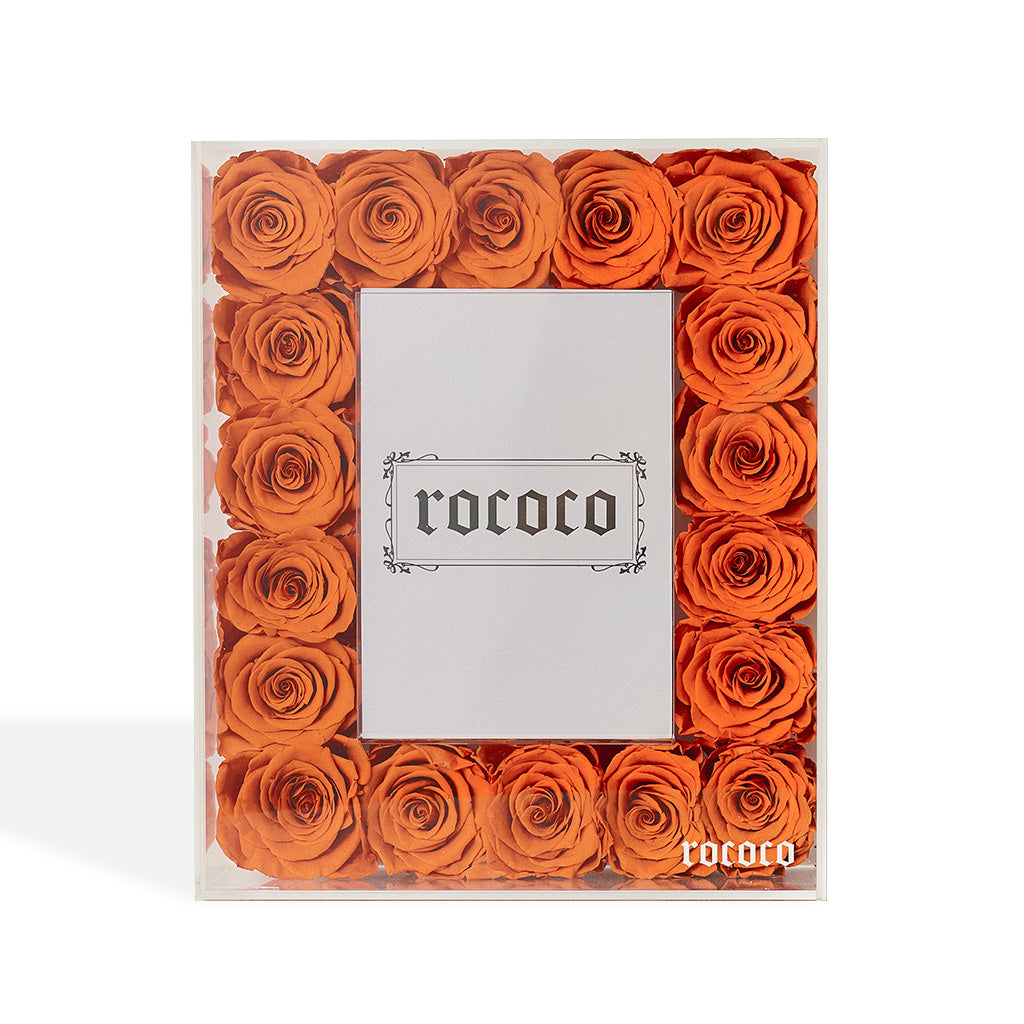 Photo Frame Adorned With 18 Forever Classic Roses | Rococo